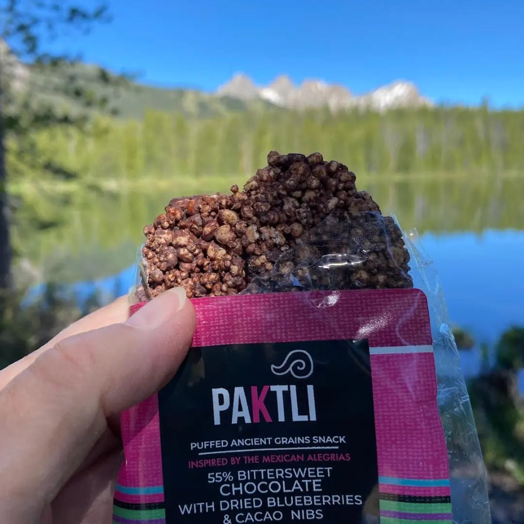 PAKTLI Dark Chocolate Alegria w/ Blueberries + Cacao Nibs